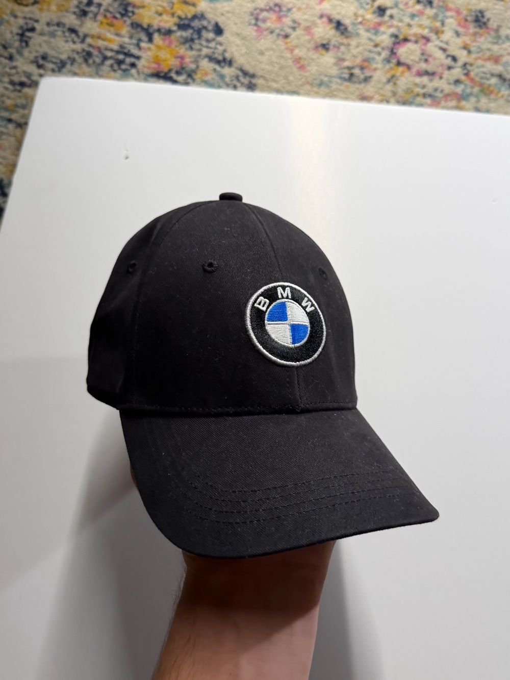 BMW Black Cap with Blue & White Roundel